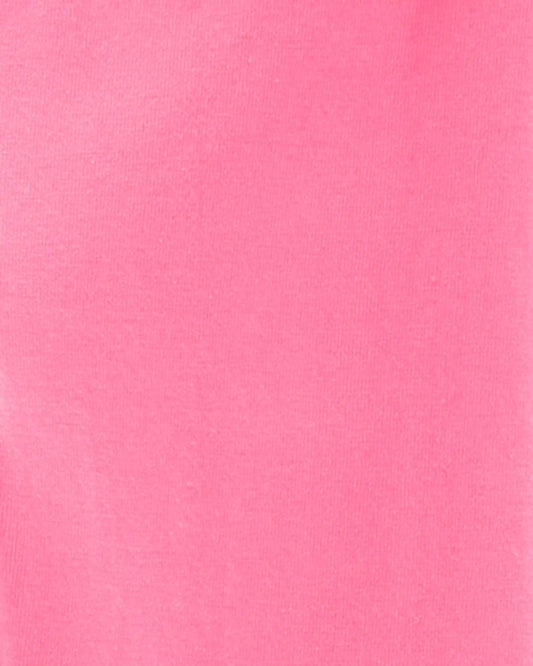 Baby Girl Cotton Stretch Leggings - Pink