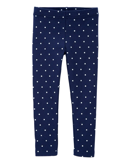 Baby Polka Dot Cotton Stretch Leggings