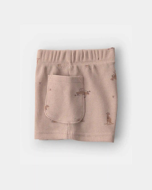 Baby Boy 2-Piece Safari Animal Top & Short Set - Brown
