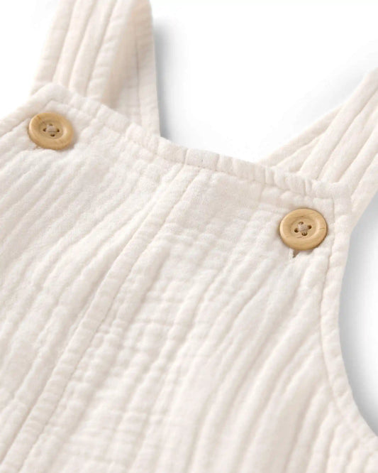 Baby Organic Cotton Gauze Shortalls