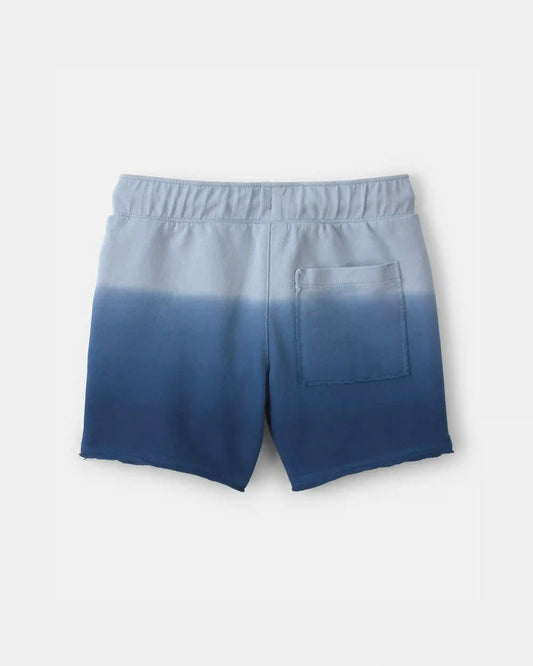 Baby Boy Ombre French Terry Shorts - Blue