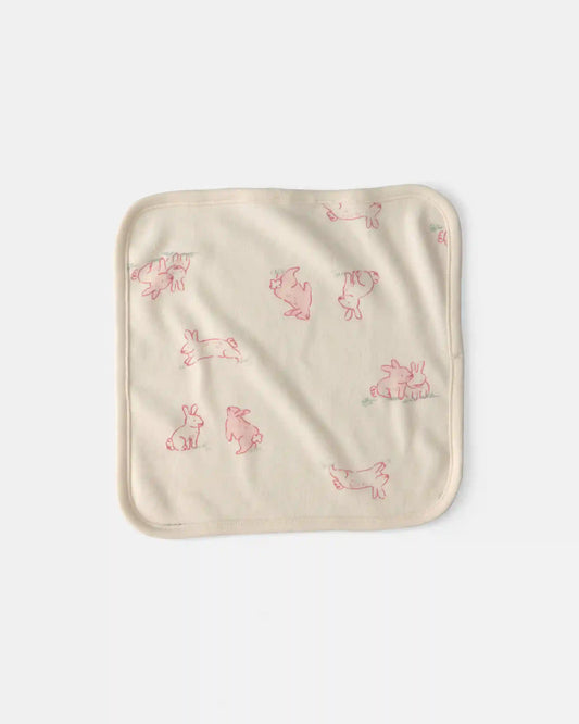 Baby Girl 6-Pack Bunny Terry Washcloths - Pink
