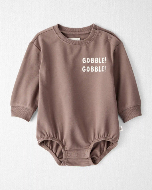 Baby Organic Cotton 'Gobble Gobble' French Terry Bubble