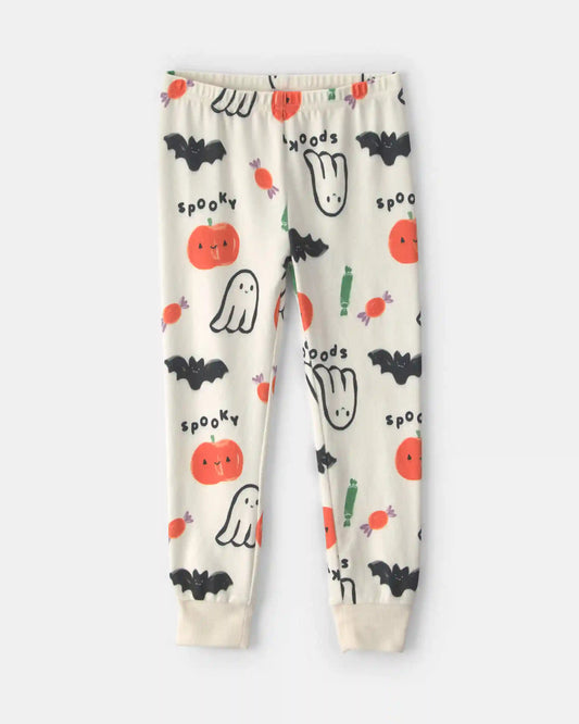 Baby Halloween Print 2-Piece Pajama Set - Cream