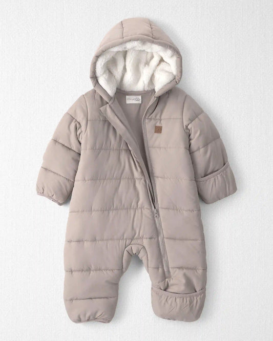 Baby 1-Piece Teddy Fleece Snowsuit Made with Recycled Materials