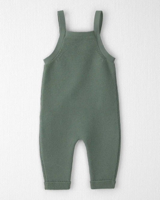 Baby Organic Cotton Sweater Knit Overalls