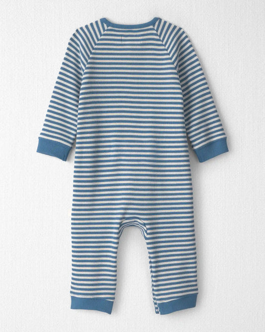 Baby Organic Cotton Waffle Knit Jumpsuit