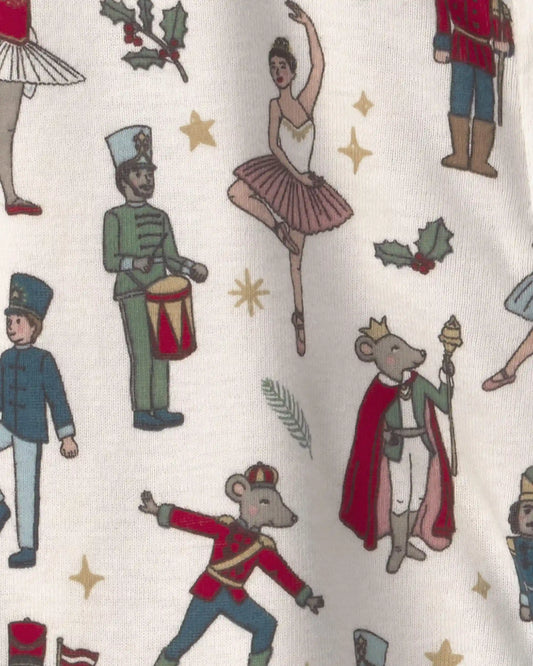 Baby Organic Cotton Sleep & Play Pajamas in Nutcracker