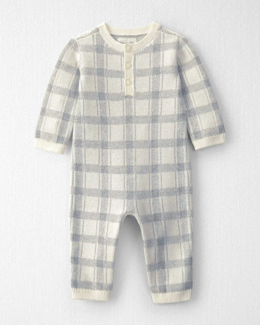 Baby Organic Cotton Sweater Knit Jumpsuit