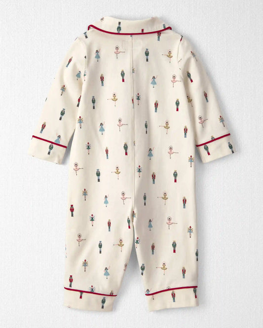 Baby Organic Cotton Jumpsuit in Nutcracker
