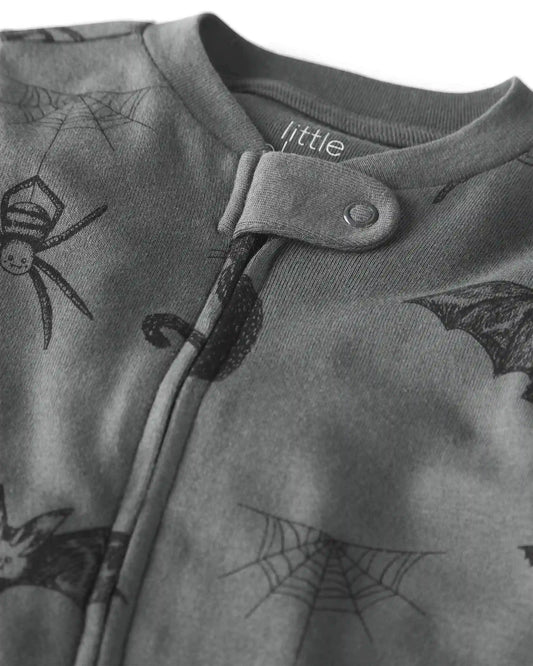 Baby Organic Cotton Sleep & Play Pajamas in Spooky Creatures