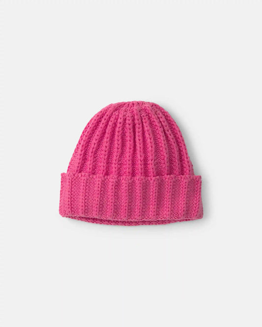 Baby Girl Ribbed Beanie - Pink