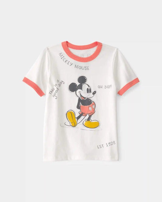 Toddler Disney© Mickey Mouse Graphic Tee - White
