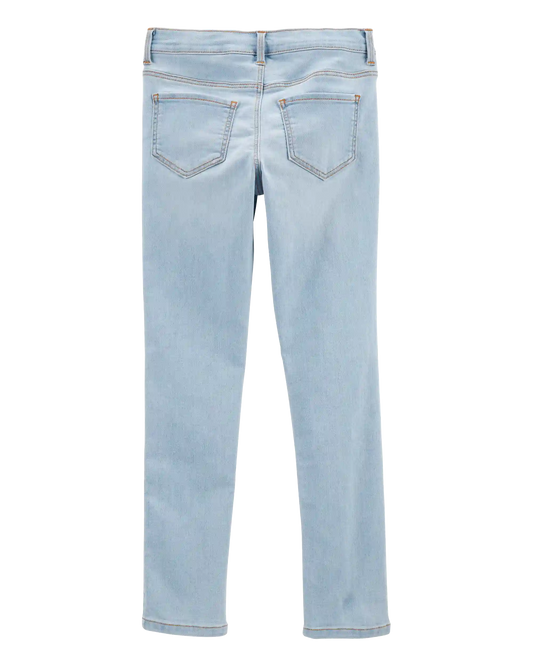 Kid Blue Ice Wash Slim Fit Skinny-Leg Jeans