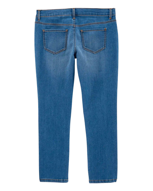 Kid Medium Blue Wash Plus-Fit Skinny-Leg Jeans