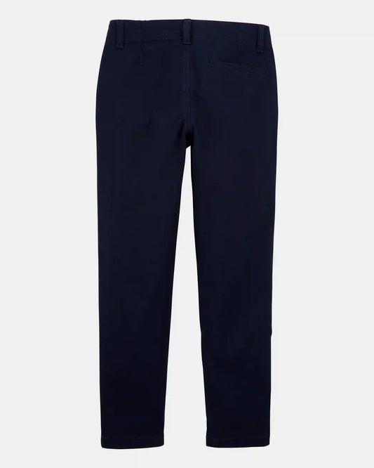 Kid Slim Tapered Chino Pants - Navy