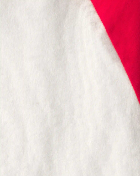 Kids Colorblock T-Shirt - Red/White