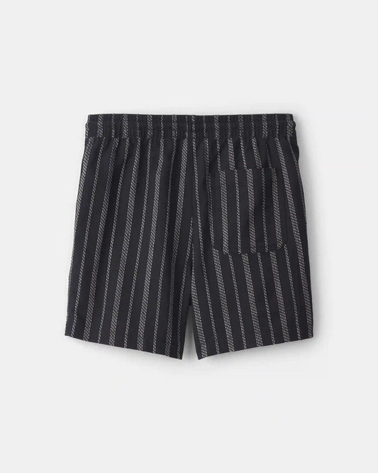 Boys Striped Shorts - Black