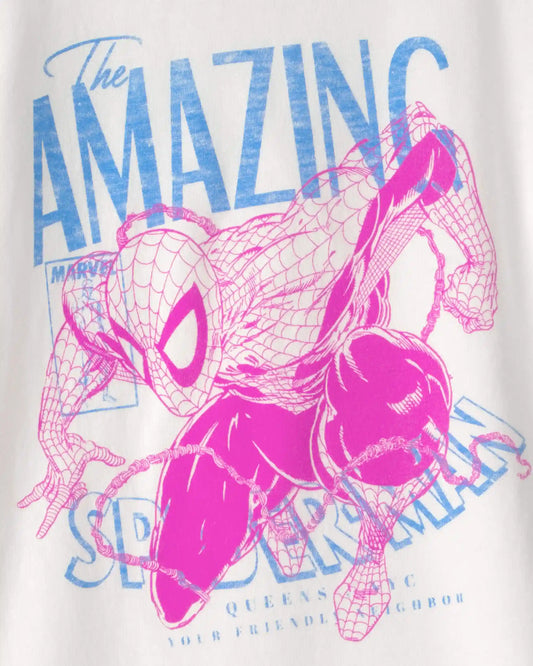 Girls ©Marvel Spider-Man Graphic Tee - White