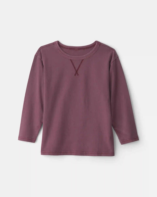 Boys Long-Sleeve T-Shirt - Burgundy
