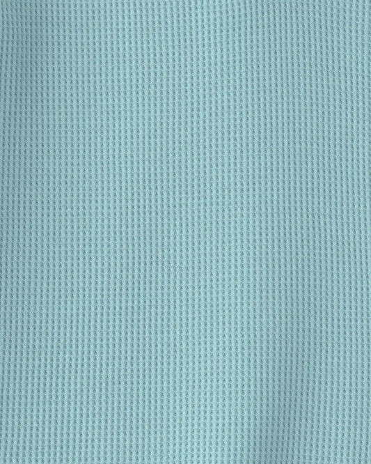 Boys Thermal Long-Sleeve Henley T-Shirt - Blue