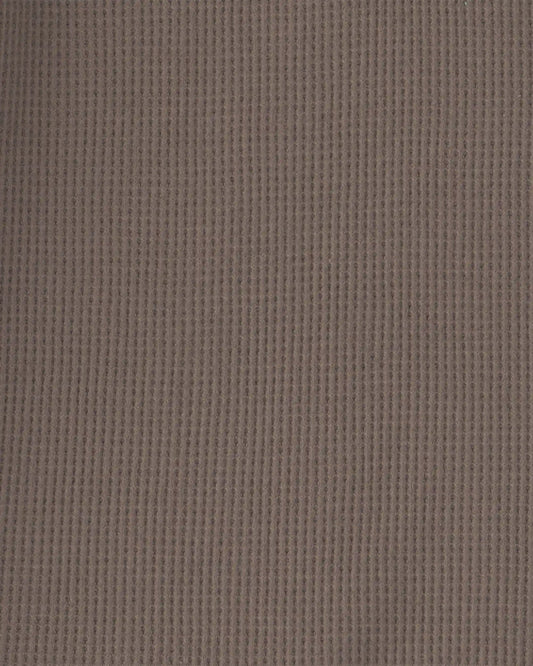 Boys Thermal Long-Sleeve Henley T-Shirt - Brown