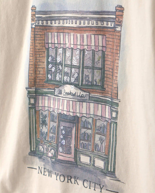 Girls 'New York City' Graphic Tee - Cream