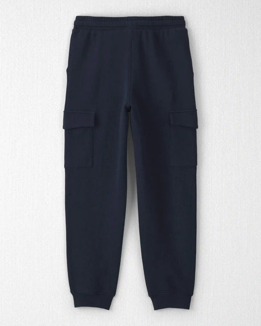 Boys Organic Cotton French Terry Cargo Pants