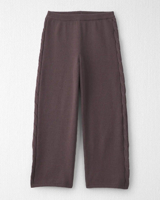 Girls 2-Piece Organic Cotton Cable Knit Top & Pant Set