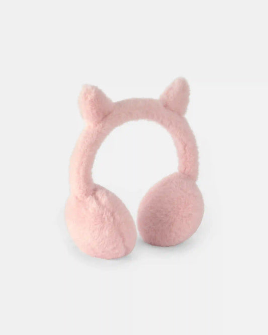 Girls Cat Earmuffs - Pink