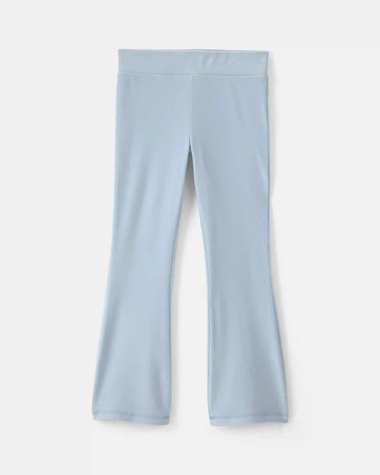 Girls Fleece Wide-Leg Pants - Blue