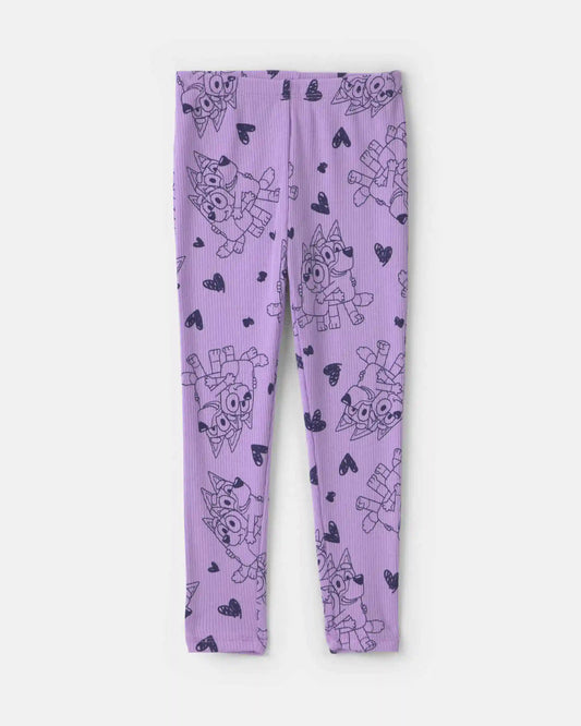 Toddler Girl 2-Piece Bluey™ Fleece Long-Sleeve Top & Pant Set - Purple