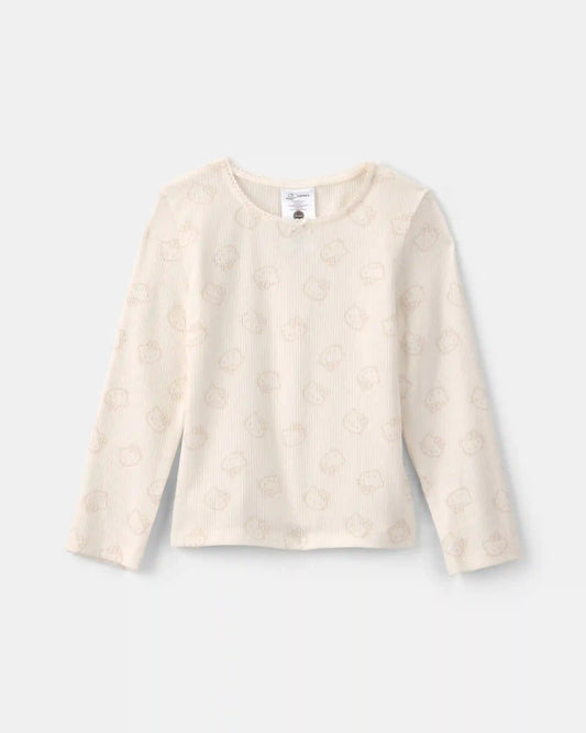 Toddler Girl Hello Kitty® Long-Sleeve Top - Cream