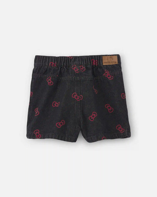 Toddler Girl Hello Kitty® Bow Skort - Black/Red