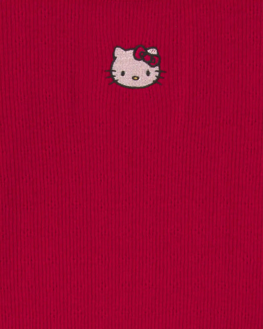 Toddler Girl Hello Kitty® Heart Long-Sleeve Top - Red