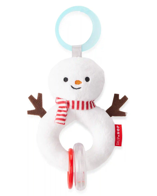 Snowman Baby Rattle Toy