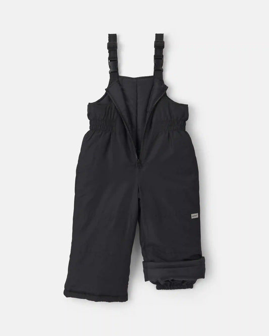 Toddler Overall Snowsuit Bib - Black