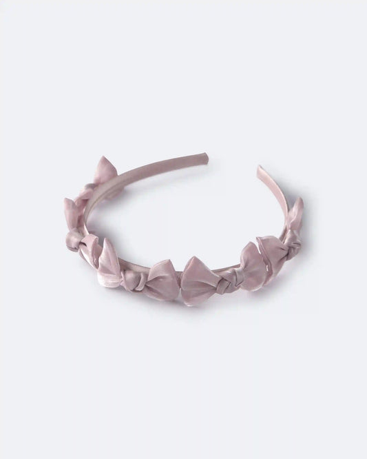 Toddler Girl Bow Headband - Mauve