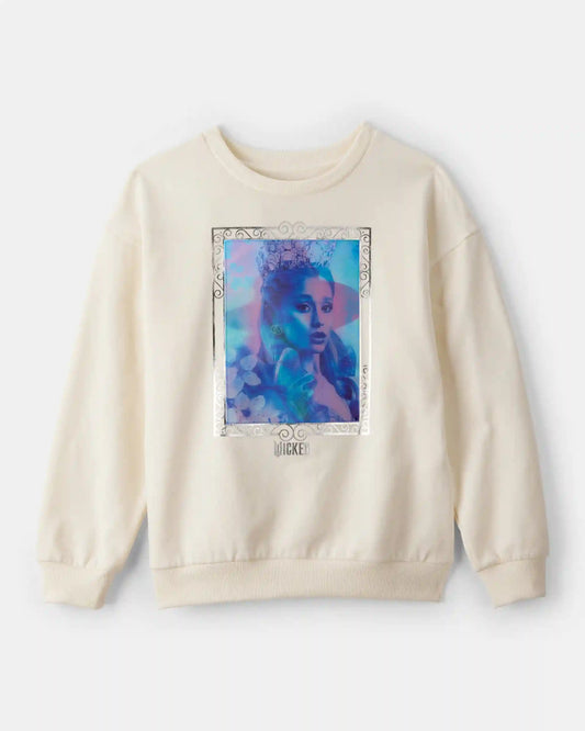 Girls Wicked Pullover Sweatshirt - Cream