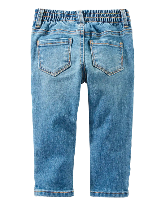 Baby Medium Blue Wash Skinny-Leg Jeans