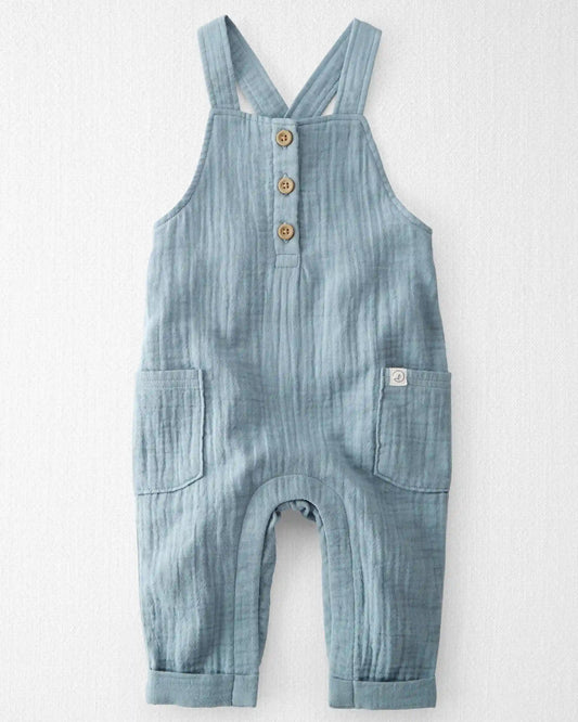 Baby Boy Organic Cotton Gauze Overall