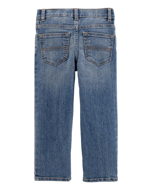 Baby Faded Wash Straight-Leg Jeans