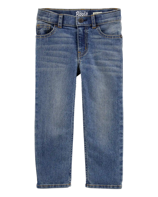 Baby Faded Wash Straight-Leg Jeans