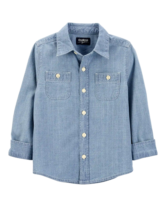 Baby Boy Chambray Button-Front Shirt