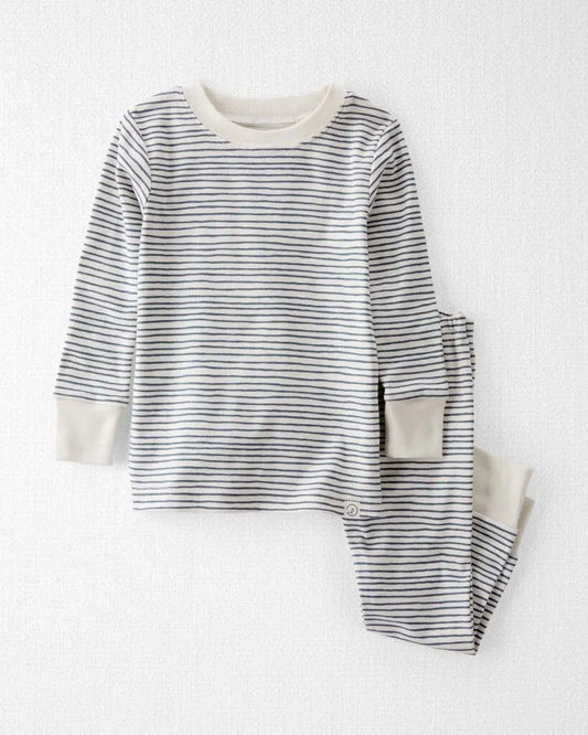 Baby Organic Cotton Pajamas Set in Stripes