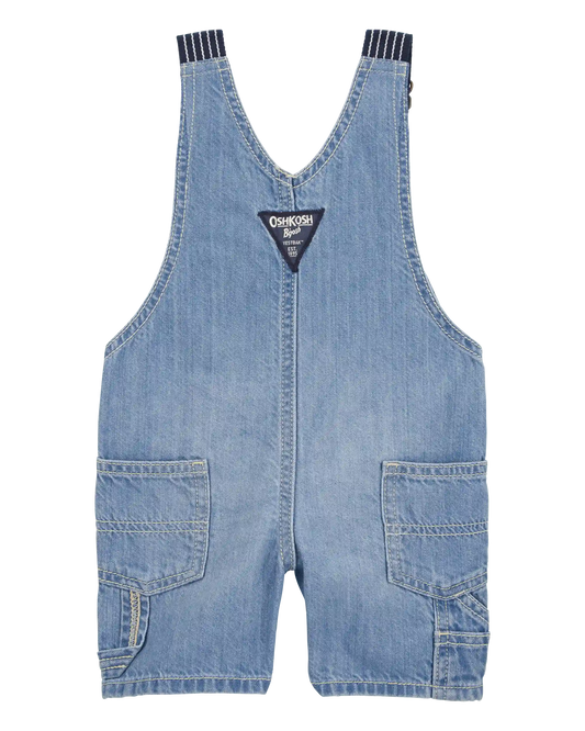 Baby Denim Shortalls - Blue