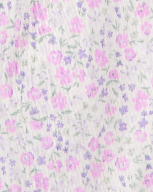 Baby 2-Piece Floral Jumpsuit & Headwrap - Purple