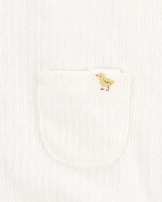 Baby 3-Piece Chick Little Cardigan Set - Ivory