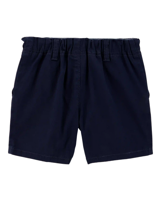 Baby Stretch Chino Uniform Shorts - Navy