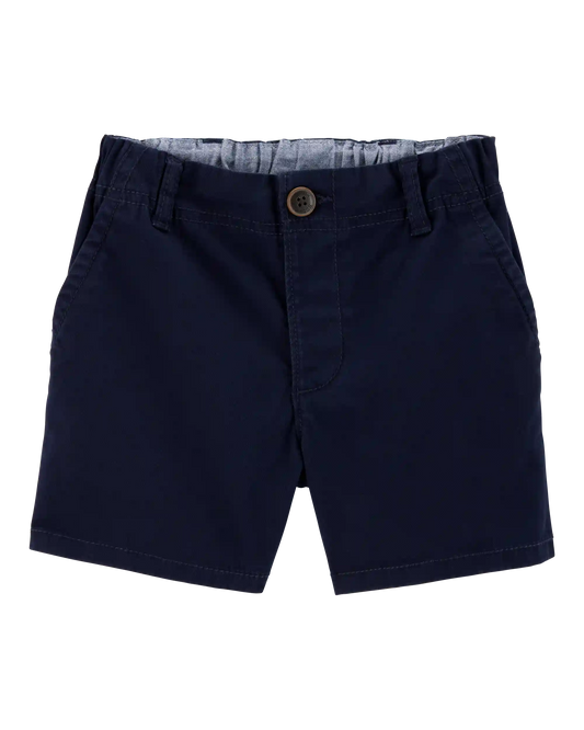 Baby Stretch Chino Uniform Shorts - Navy